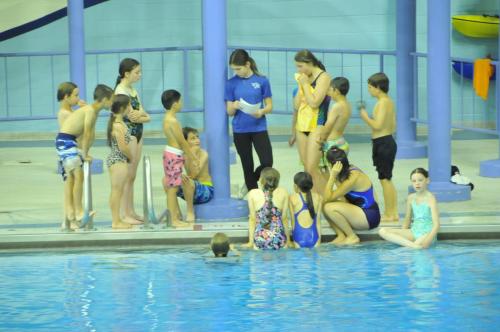 New divers listening to their coach